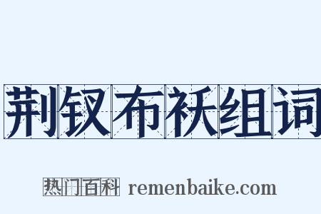 荆钗布袄组词是什么意思的图片